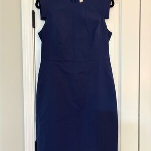 J. Crew Classic Navy Midi Dress